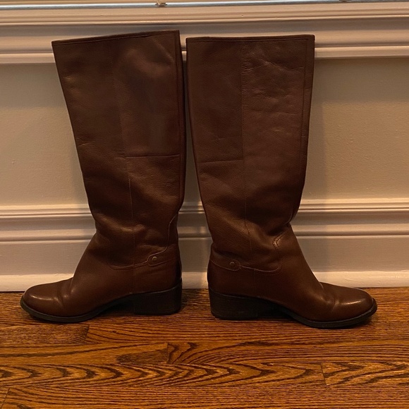 Nine West Leather Saddle Boots - Picture 1 of 9